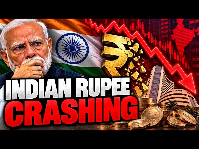 Indian Rupee Crashes Towards Record Low as Rates Go Up