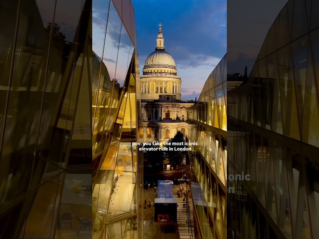 pov:you take the most iconic elevator ride in London #london #stpauls