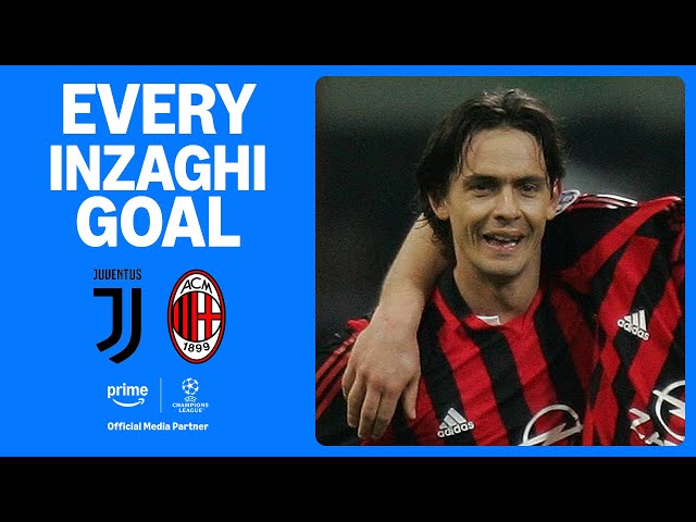 EVERY Filippo Inzaghi goal in the UEFA Champions League 🇮🇹