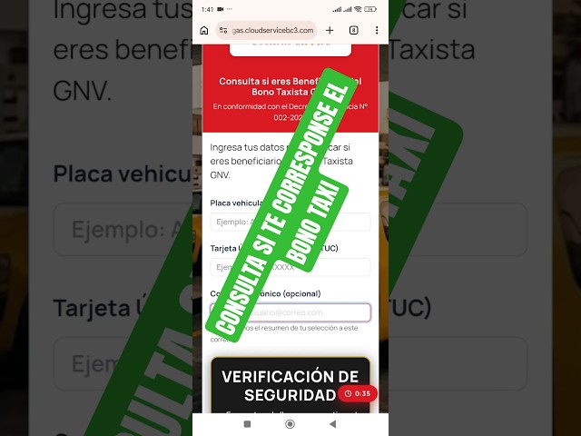 CONSULA SI ERES BENEFICIARIO DEL BONO TAXI #BonoTaxi #Peru