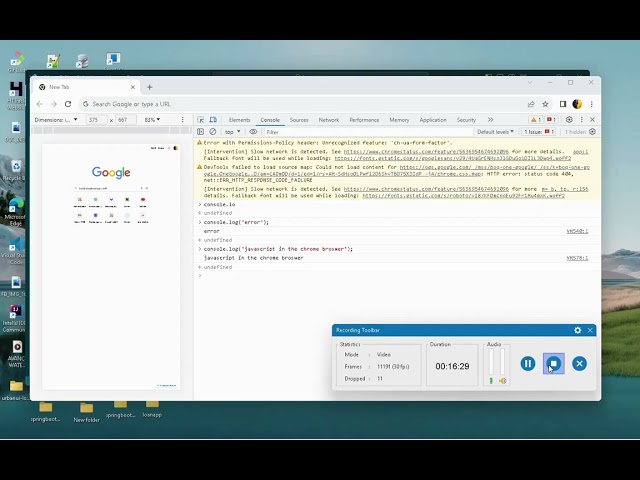 Run javascript in visual studio code and chrome browser
