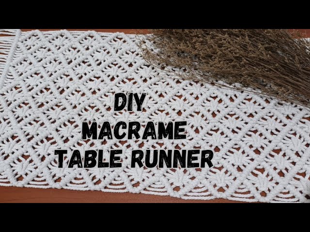 DIY | Tutorial Taplak Meja Macrame | Macrame Table Runner | #diytablerunner