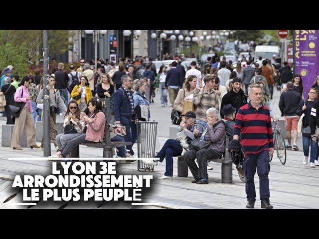 LYON 3E ARRONDISSEMENT - WALKING TOUR - Arrondissement Le plus peuplé de la ville [4K]