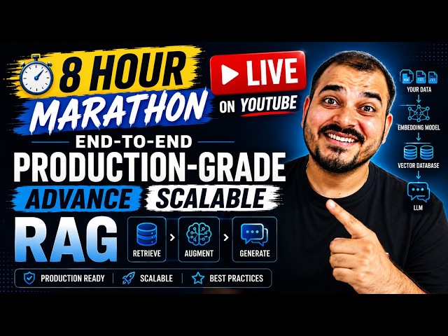 Build Enterprise-Grade RAG Applications | LIVE 8-Hour Marathon