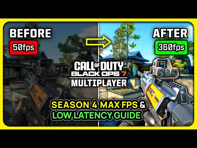 COD BO7 Multiplayer Season 4 - Best PC Settings for MAX FPS ✅