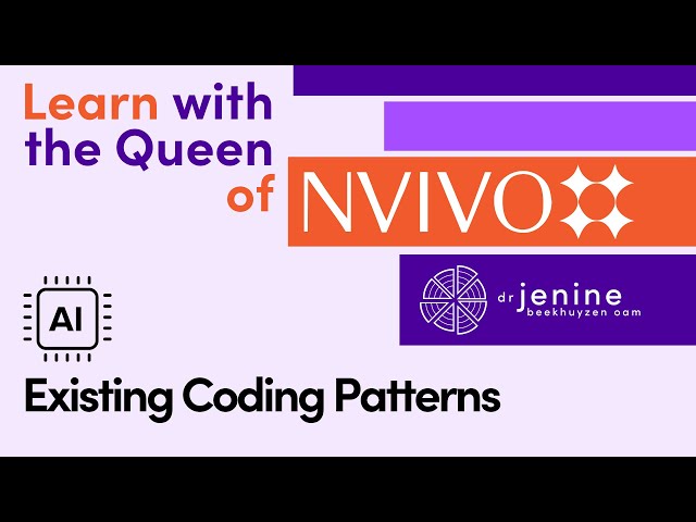 NVivo's AI Powered Autocoding - Existing Coding Patterns
