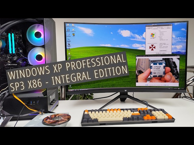 Windows XP 32-bit on Ryzen 9 AM5?! + KTC 32-inch 240Hz Display