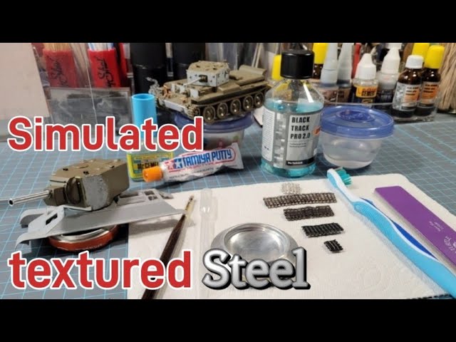 Cast Steel on tank models and blackening of metal tracks. #scalemodels #tankmodels #armor
