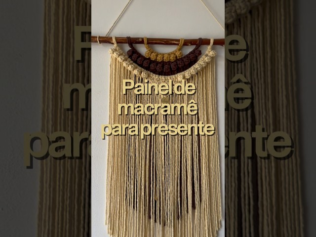 Fizemos um painelcespecial para presentear, mas tbm está disponível para encomenda ✨ #diy #macrame