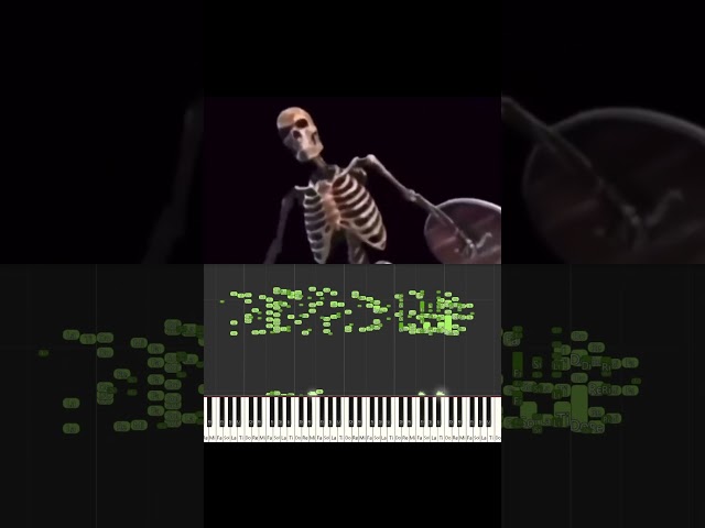 Skeleton Banging Shield - Piano Tutorial