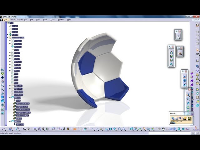 Catia V5 Tutorial|Generative Shape Design|How to create a Soccer Ball|Start to Finish|Part 3
