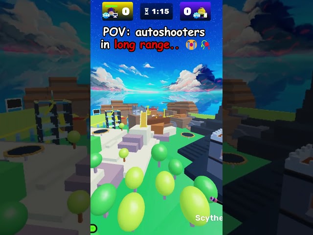 Autoshooters In Long vs Close Range.. 💀✌️ | #roblox #rivals #robloxrivals