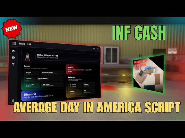 average day in America script – inf cash, Silent aim, Esp!