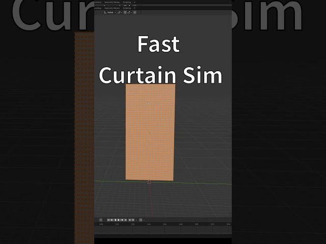 This Blender Trick Makes Curtains Move Realistically #shorts