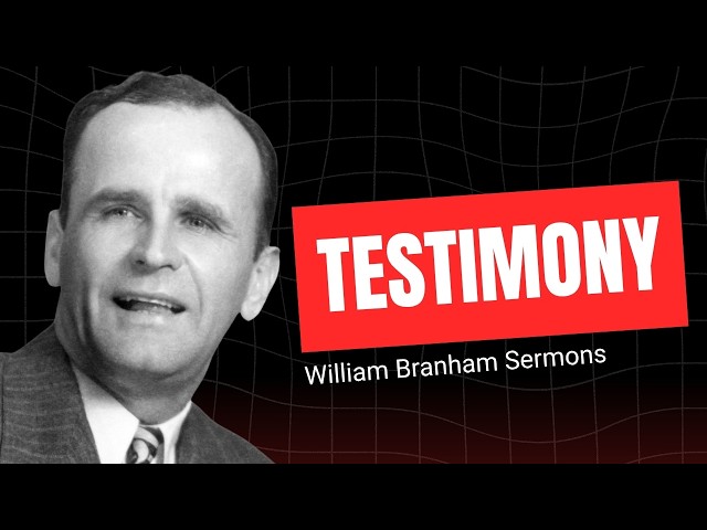 William Branham Sermons - Testimony (50-0823)