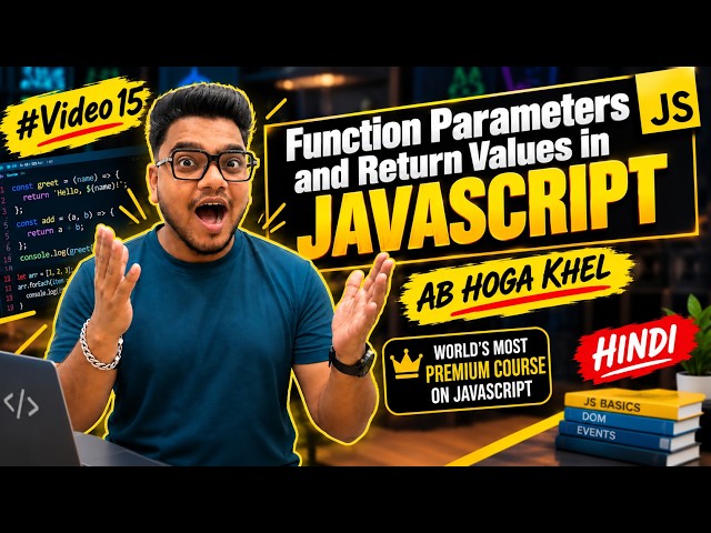 Function Parameters and Return Values in JavaScript | Complete JavaScript Course | #Video15