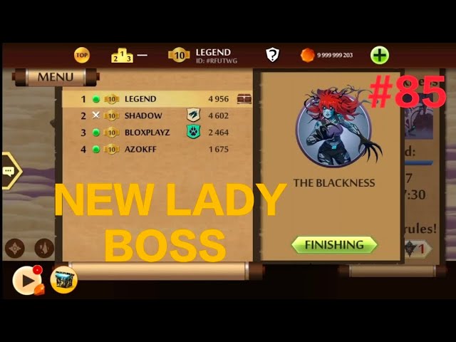 NEW LADY BOSS 🤡 || SHADOW FIGHT 2 UNDERWORLD || HINDI GAMEPLAY