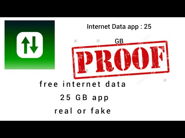 free internet data 25 gb app real or fake