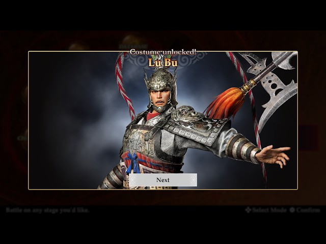 How to unlock Lu Bu's 3rd Costume Dynasty Tactics in Dynasty Warriors 3 Remastered