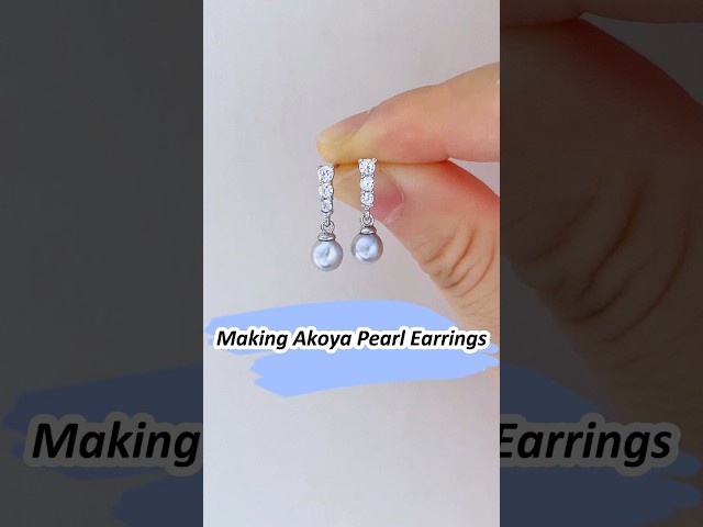 Natural Blue Pearl Earrings✨💙- Are Dainty Jewelry Your Thing?☺️