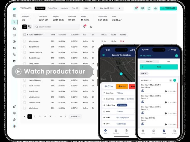 What's Workyard | Construction time tracking software with GPS
