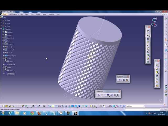 Catia V5 Powerful Tricks #146|Machining Operations|GSD|Create Diamond knurling with ISO standard