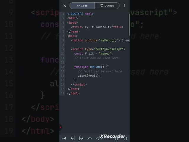 Js for scope #javascript #coding
