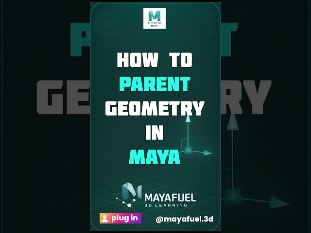 How to Parent Objects in Maya in 10 Seconds 👀
