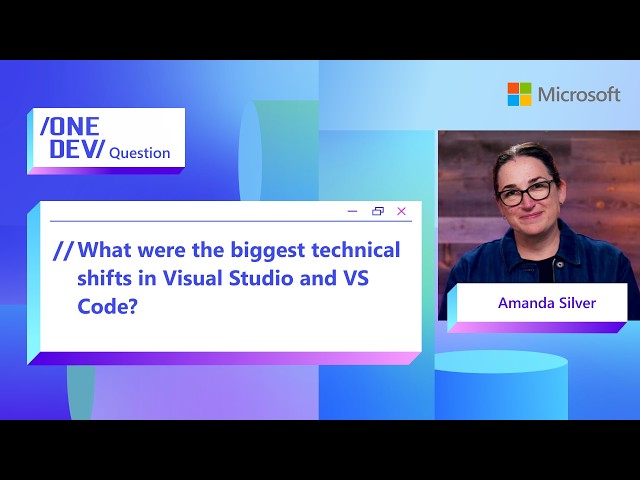What were the biggest technical shifts in Visual Studio and VS Code?