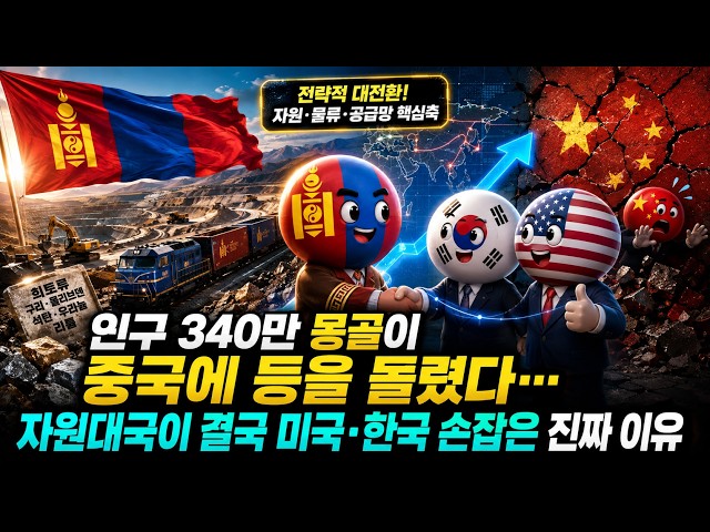 인구 340만 몽골이 중국에 등을 돌렸다… 자원대국이 결국 미국·한국 손잡은 진짜 이유