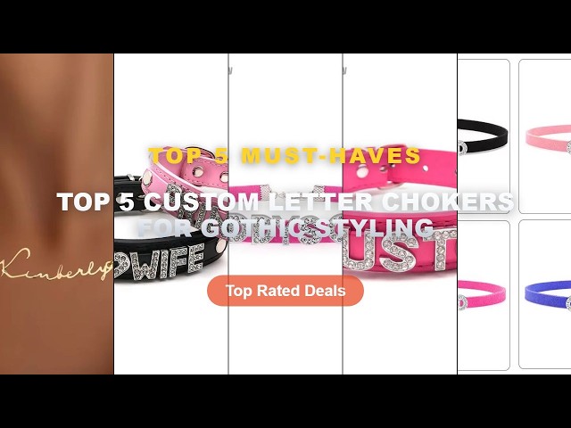 Why Everyone Is Buying Top 5 Custom Letter Chokers For Gothic Styling - Sexy Rhinestone Letters GSPD