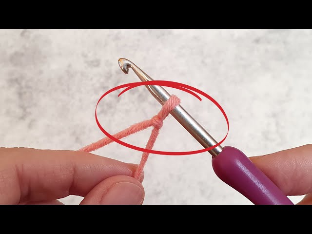 This is a mistake! Don't start crocheting like this! Crochet.