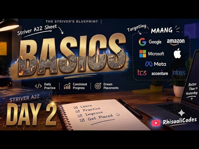 Day 2 | Java Basics in Tamil | Striver A2Z DSA Sheet