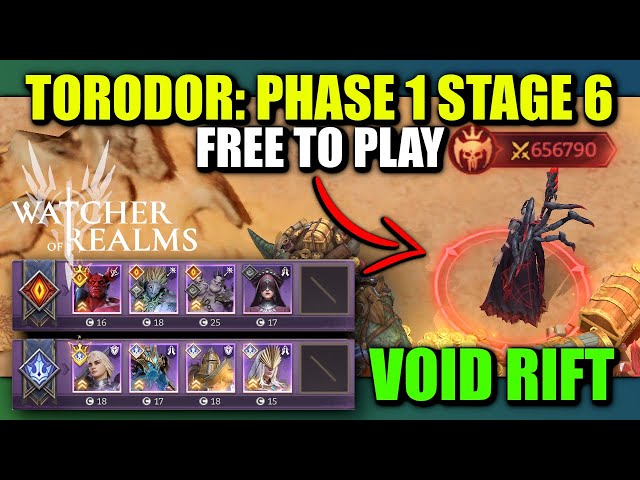 F2P Void Rift Torodor - Phase 1 Stage 6 | Watcher of Realms