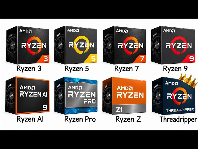 Every AMD Ryzen CPU Explained Simply in 8 Minutes