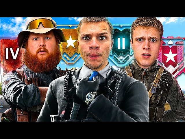 Jynxzi CaseOh & Joe Bart 3v3 vs EVERY Rank in Rainbow Six Siege