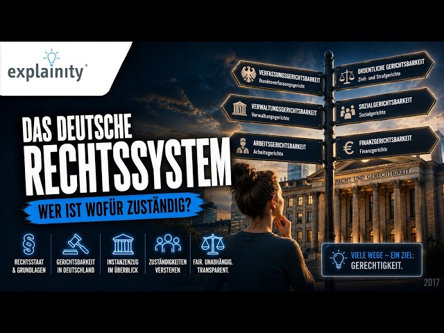 The German legal system simply explained (explainity® explanatory video)