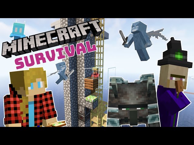 INFINITE Emeralds and Raids! | Survival Island SMP #Minecraft