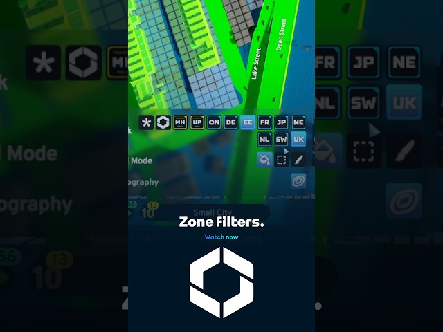 Zone filters. | Update showcase week.
