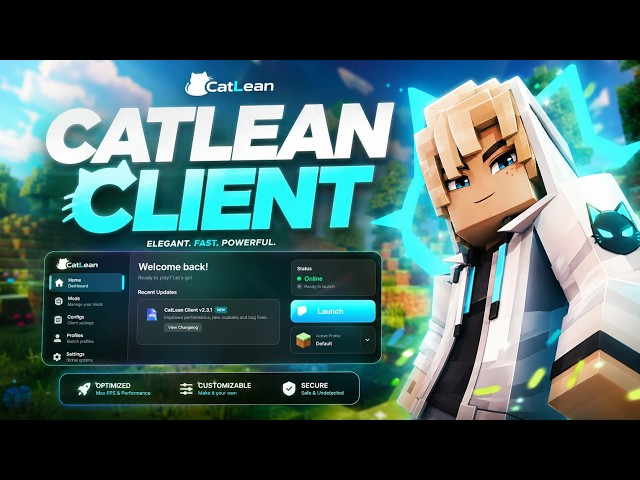 CatLean Client - The Best Free Minecraft Hacked Client for Java in 2026! (1.21 - 1.21.11+) UPDATED
