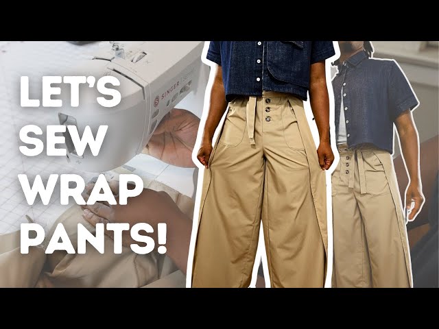 How to Sew Wrap Pants! | An Easy Beginner Sewing Project ✂️