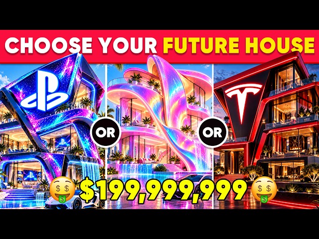 Would You Rather - Build Your INCREDIBLE 2099 Luxury Dream House 🚀🏡🌈 🤖 Daily Quiz