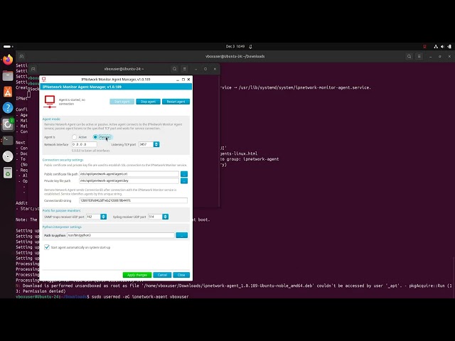 Linux Remote Agent | IPNetwork Monitor