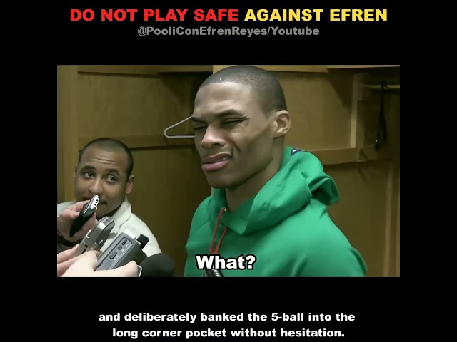 Do NOT Play Safe like this Against Efren Reyes