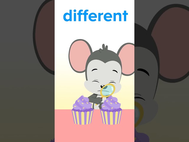 Kindergarten Sight Words: Different | ABCmouse #learning #education #sightwordsforkids #kindergarten