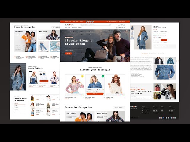 Create an Ecommerce Website with HTML CSS and JavaScript | Frontend Projects