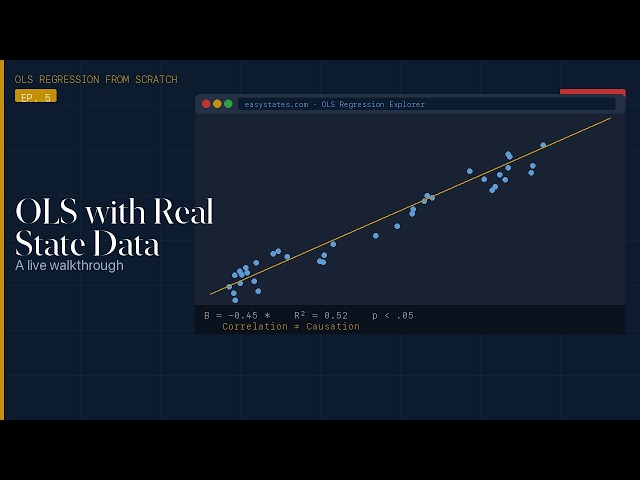 OLS Regression with Real Data: A Live Walkthrough