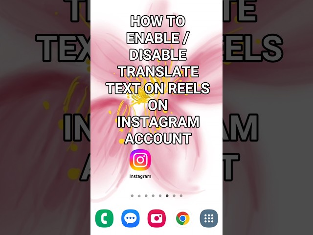 How To Enable/Disable Translate Text on Reels on Instagram #instagramtutorial #howto #tutorial
