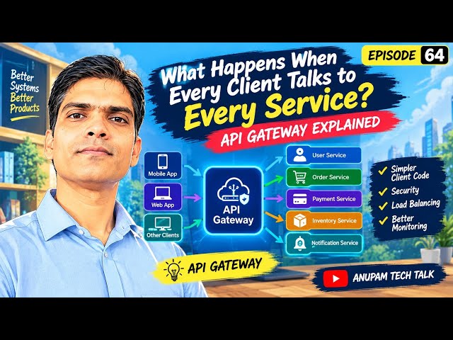 Episode 64 - What Happens When Every Client Talks to Every Service? | API Gateway Explained
