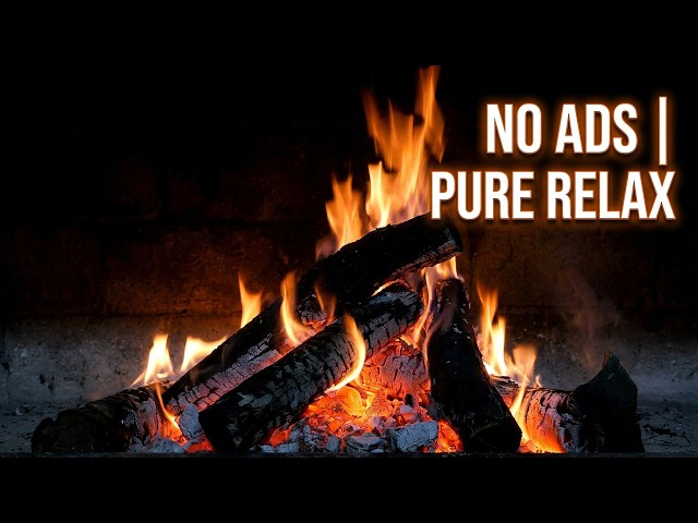 Cozy Fireplace: 12 Hours of Pure Relaxation (NO ADS) 4K